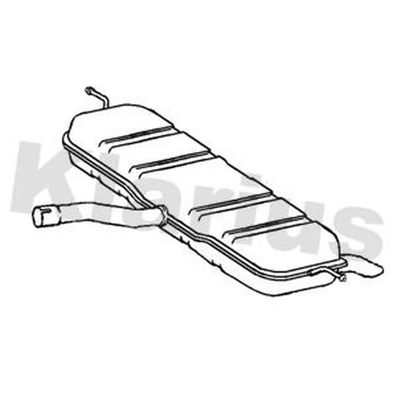 Klarius Box With Tail Pipe Rear MZ999B