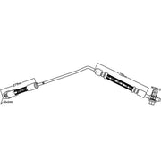 Juratek Brake Hydraulic Hose Line Rear Left JBH1022L