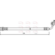 Apec Brake Hydraulic Hose Line Front Right HOS3603