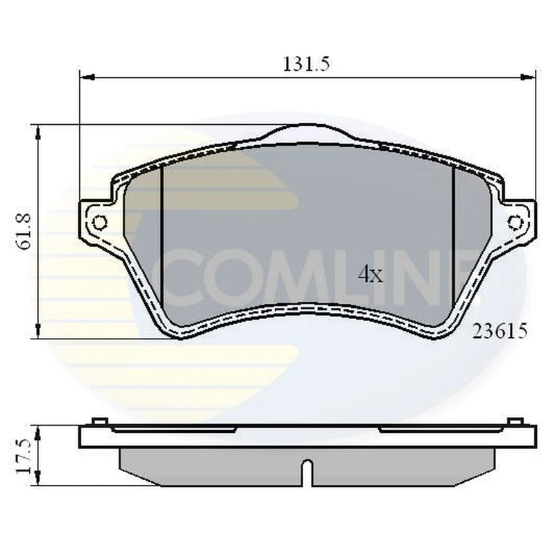Comline Front Brake Pad Set CBP0873