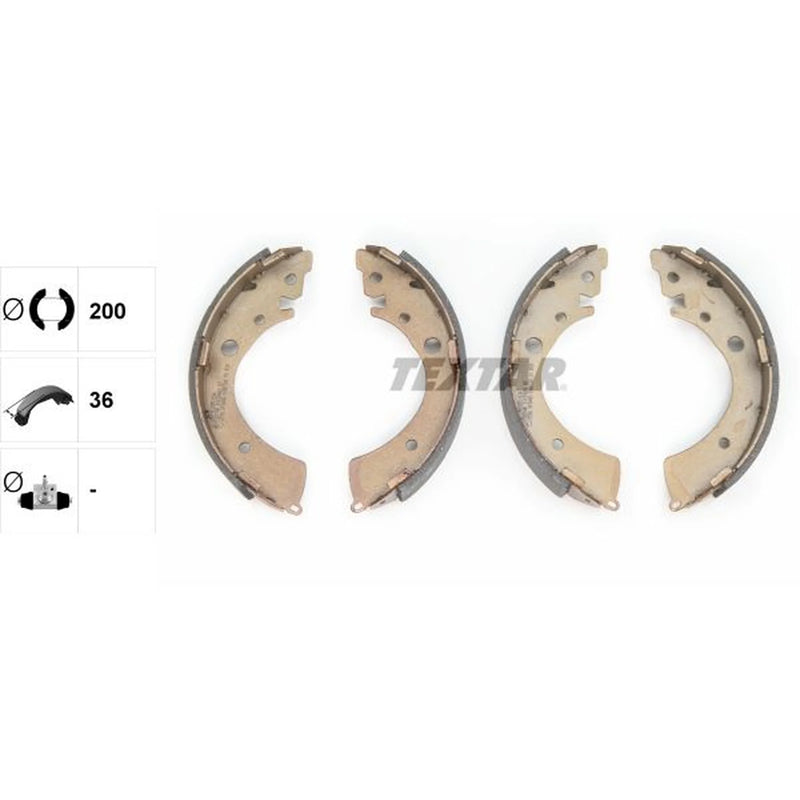 Textar Brake Shoe Set Axle Kit 91039601