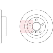 Apec 2 x Solid Rear Brake Discs DSK3206