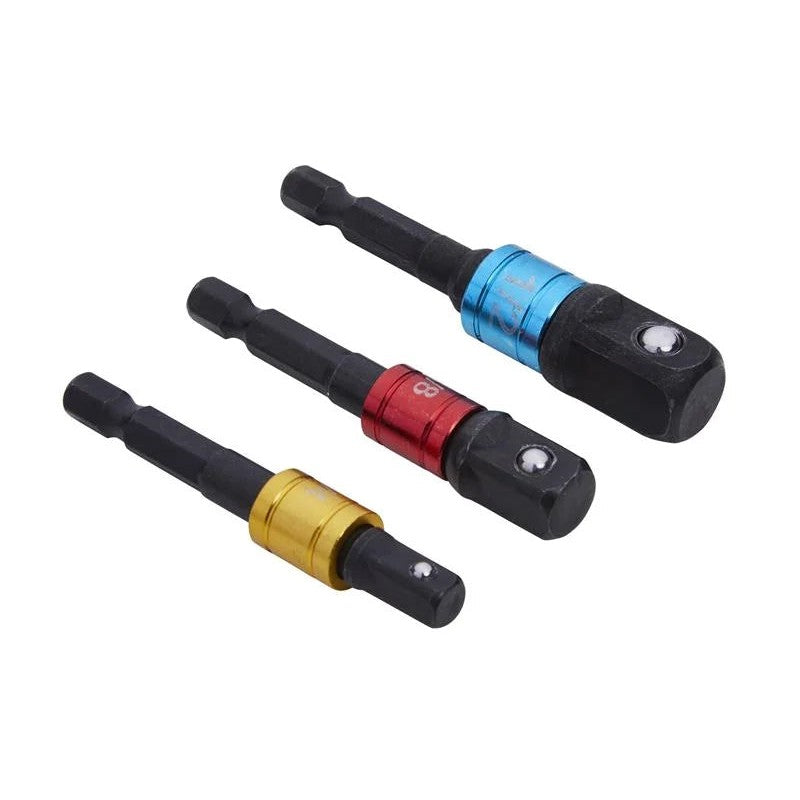 BlueSpot Tools Colour-Coded Impact Socket Adaptor Set, 3 Piece - 14113