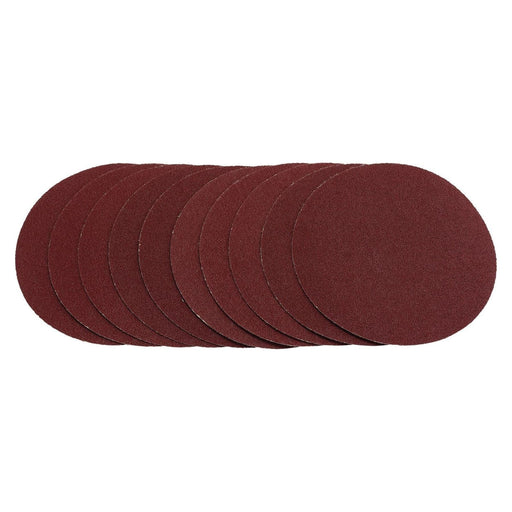 Draper Sanding Discs, 125mm, Hook & Loop, 80G (Pack of 10) 02694 Draper  - Town Parts