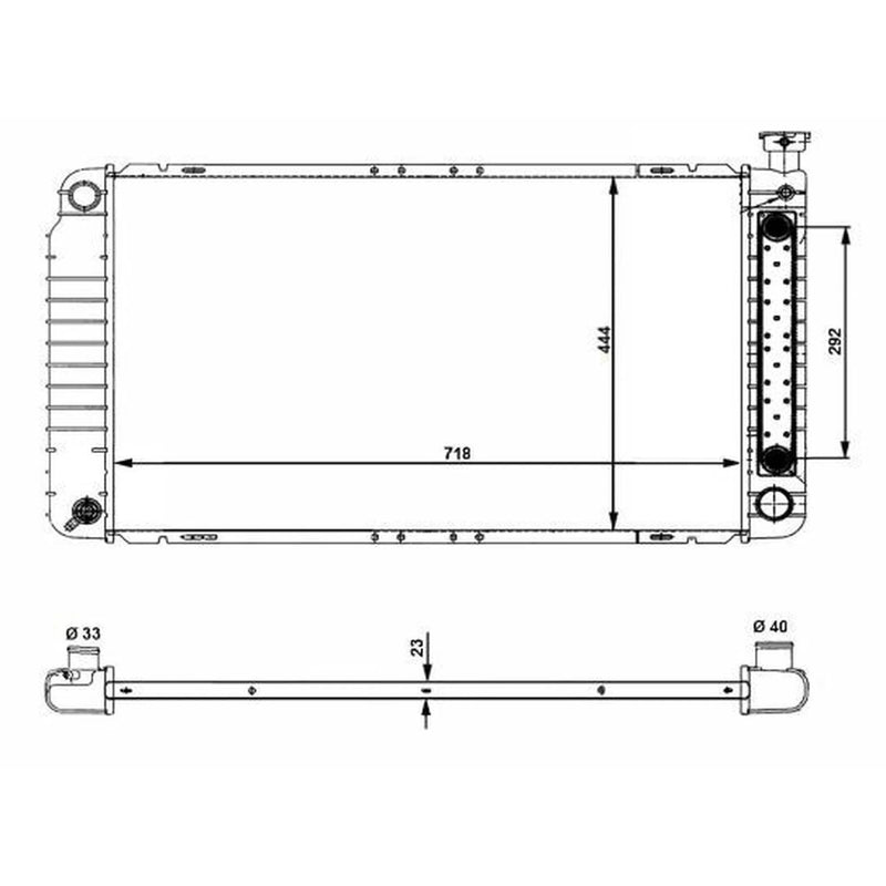 NRF Engine Radiator 56012