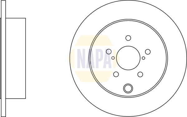 NAPA Front Vented & Rear Vented Brake Discs & Pads fits SUBARU TOYOTA