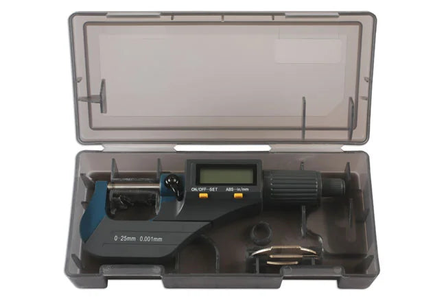 Laser Tools Digital Micrometer 0 - 25mm - PL