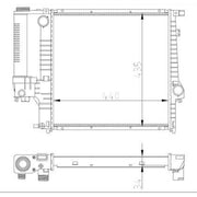NRF Engine Radiator 53849A