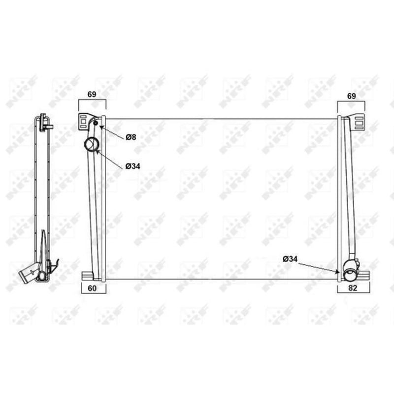 NRF Engine Radiator 58472A