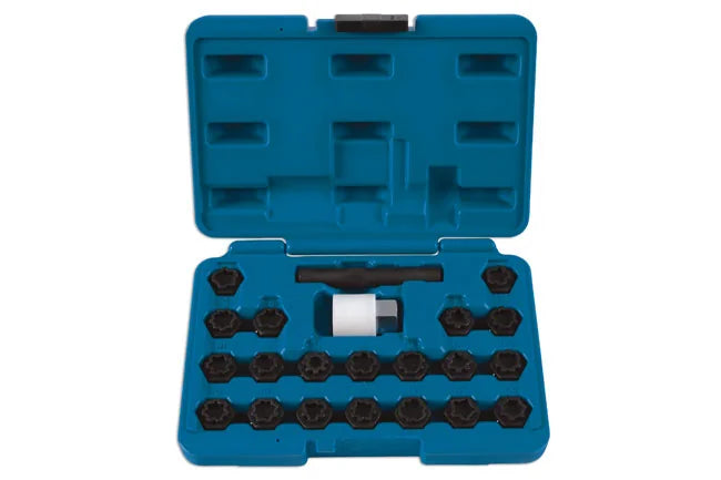 Laser Tools Locking Wheel Nut Key Set 22pc - for Audi - PL
