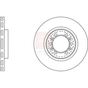 Apec 2 x Vented Front Brake Discs SDK6203