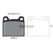 Textar Rear Brake Pad Set 2075506