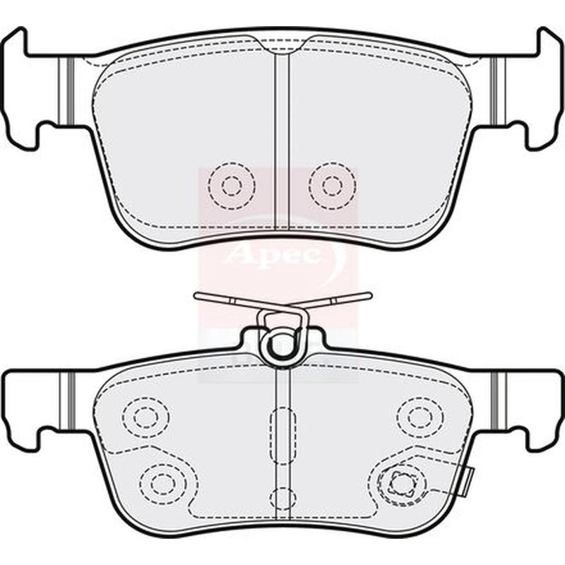 Apec Rear Brake Pad Set PD3740