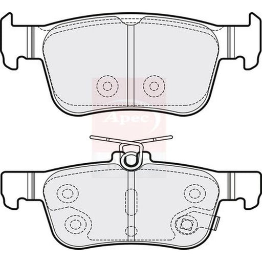 Apec Rear Brake Pad Set PD3740