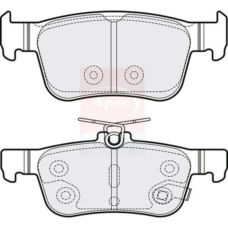 Apec Rear Brake Pad Set PD3740