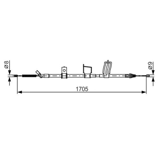 Bosch Handbrake Cable Rear 1 987 482 339