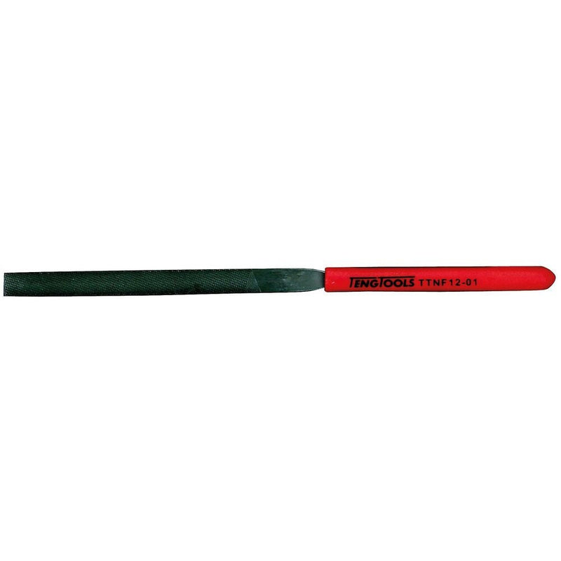 Teng Tools Needle File Flat 160mm Vinyl Handle