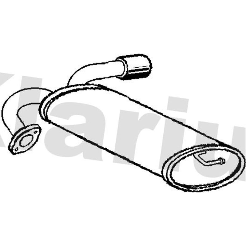 Klarius Box With Tail Pipe Rear GM658J