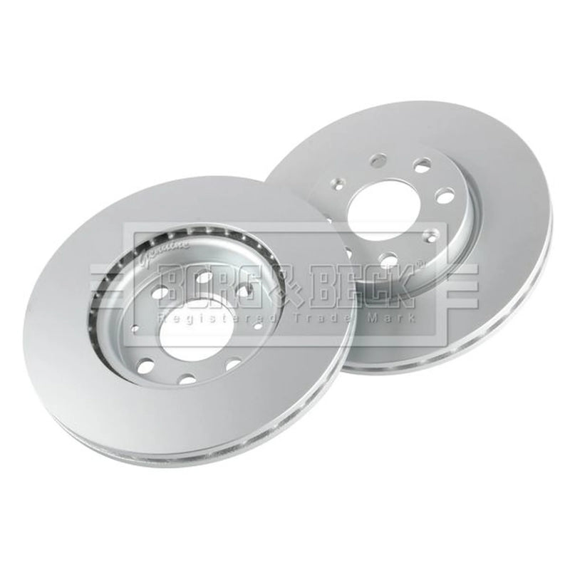 Borg & Beck 2 x Vented Front Brake Discs BBD4553