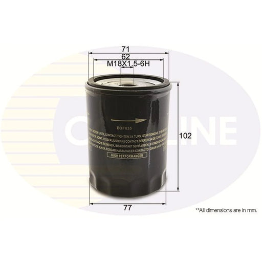 Comline Engine Oil Filter EOF035