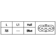 Hella Camshaft Position Sensor 6PU 009 121-861
