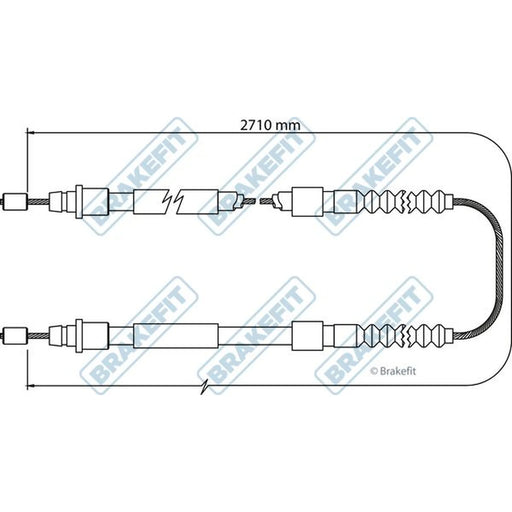 Apec Handbrake Cable Left Rear BBC3106