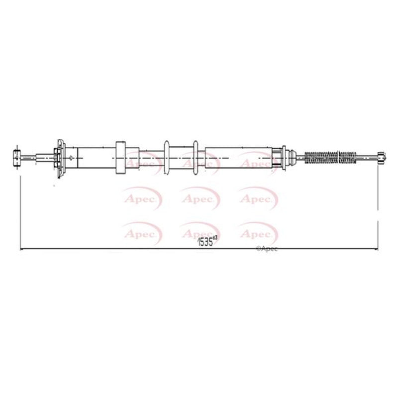 Apec Handbrake Cable Right Rear CAB1602