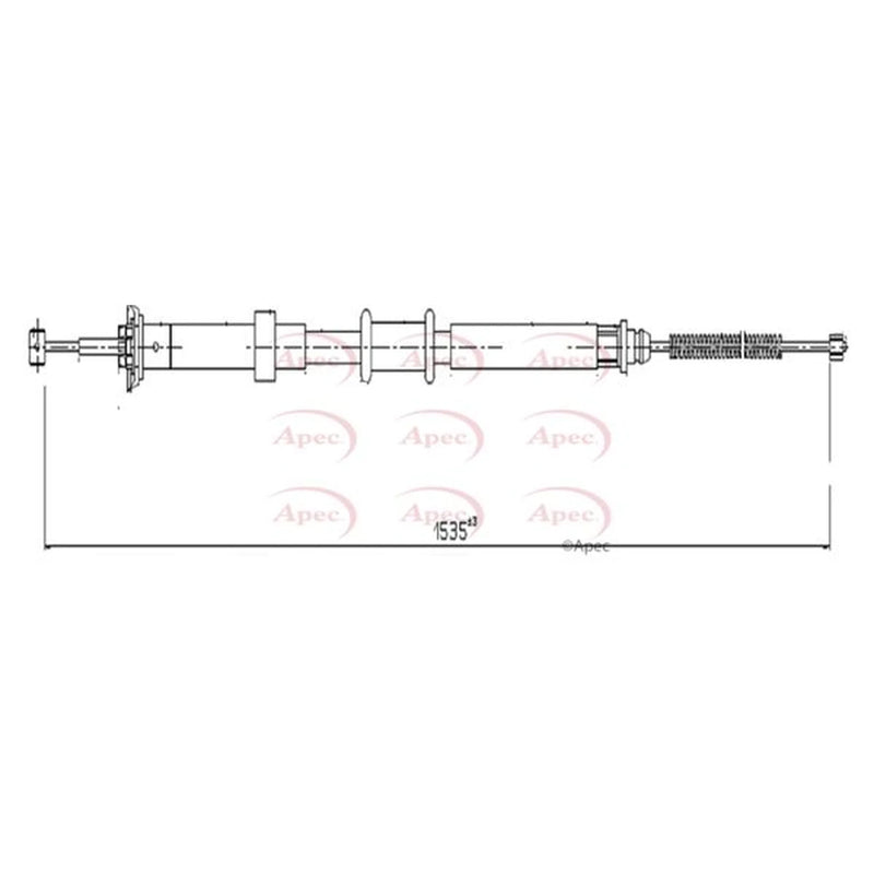 Apec Handbrake Cable Right Rear CAB1602