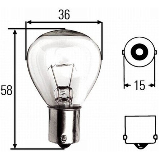 Hella Bulb Din72601-U-24V45W 8GA 8GA 002 074-241 233389-6 8GA 002 074-241