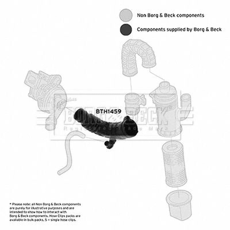 Borg & Beck Air Filter Intake Hose BTH1459
