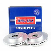 Borg & Beck 2 x Vented Front Brake Discs BBD5033