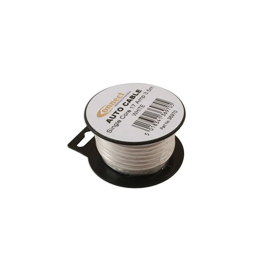 Connect White Single Core Auto Cable 28/0.30 3.5m - CPL