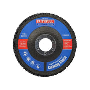 Faithfull Cleaning Fleece Disc Coarse 115 x 22mm - FAICF115