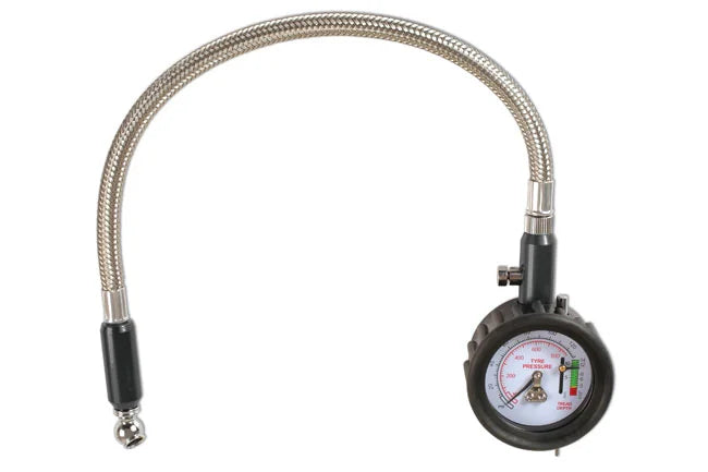 Laser Tools Tyre Pressure & Tread Gauge with Flexi Hose - PL