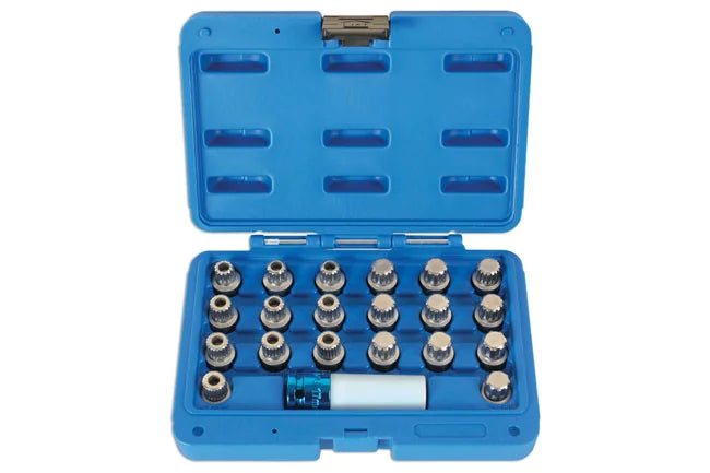 Laser Tools Locking Wheel Nut Key Set 21pc - for BMW - PL