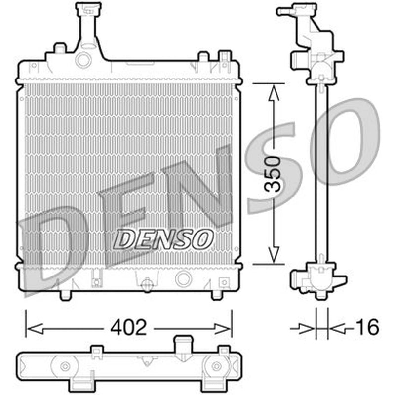 Denso Engine Radiator DRM47026