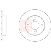 Apec 2 x Vented Front Brake Discs DSK3448