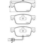 DON Front Brake Pad Set PCP1900