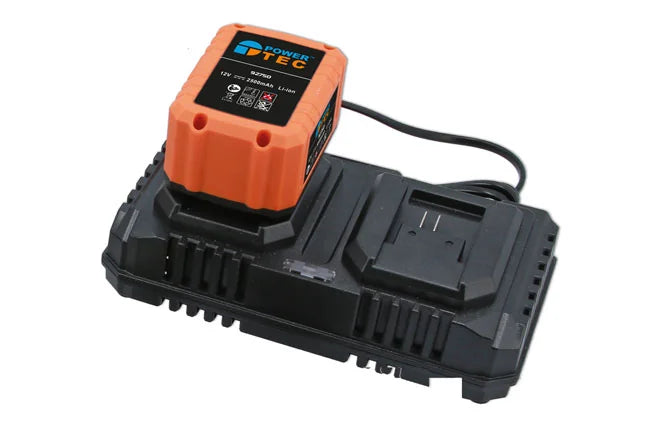 Power-TEC Double Dock Battery Charger with Euro 2 Pin Plug - for 92750 - PPL