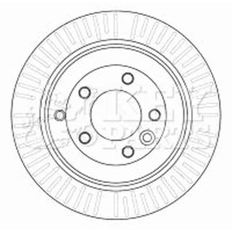 Key Parts 2 x Vented Rear Brake Discs KBD4532