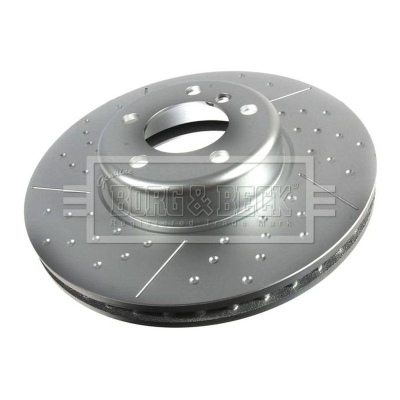 Borg & Beck 2 x Perforated/Vented Front Brake Discs BBD7012S