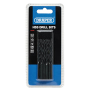 Draper HSS Twist Drill Bits 5.0 x 85mm Pack of 10