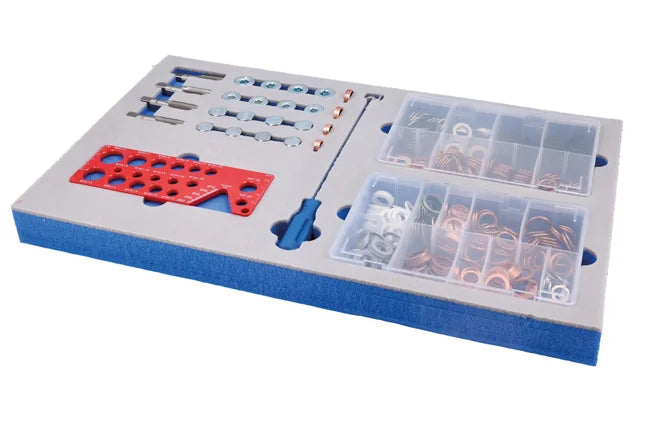 Laser Tools Sump Plug Washers & Thread Repair Kits in Foam Inlay - for 9127 - PL