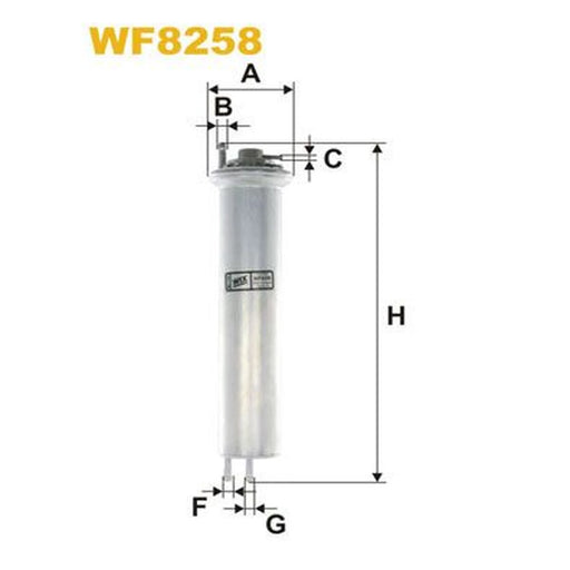 WIX Fuel Filter Element WF8258