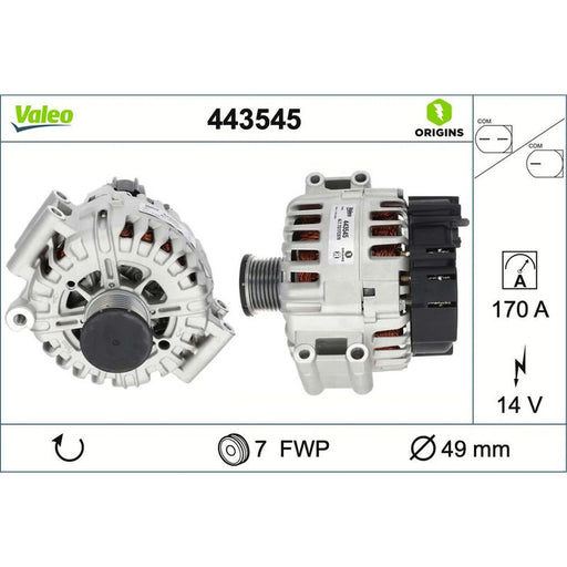 Valeo Car Alternator 12V 443545