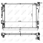 NRF Engine Radiator 59200