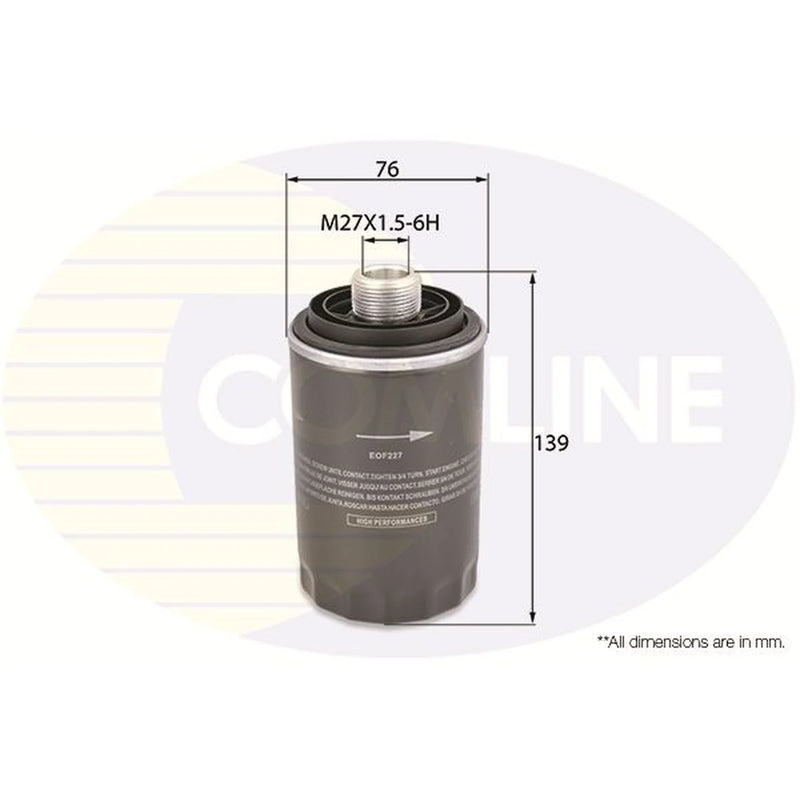 Comline Engine Oil Filter EOF227