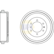 NAPA Brake Drum Assembly Rear NDR1003