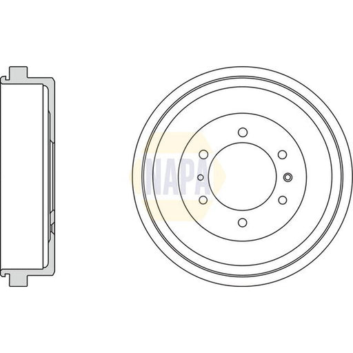 NAPA Brake Drum Assembly Rear NDR1003