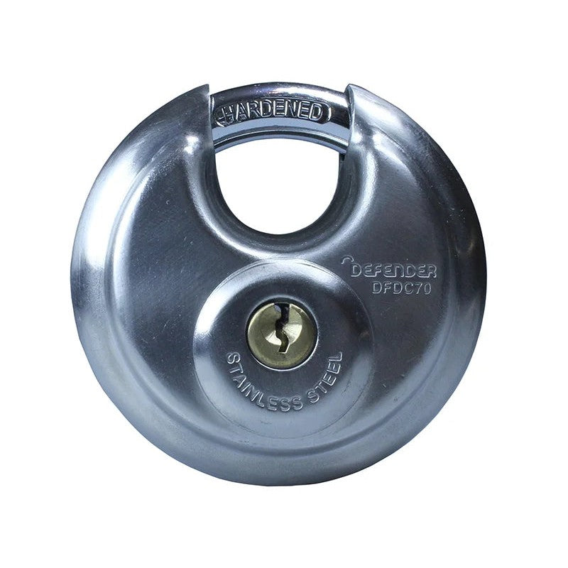 DEFENDER Discus Padlock 70mm Keyed Alike - DFDC70 KA1